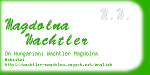 magdolna wachtler business card